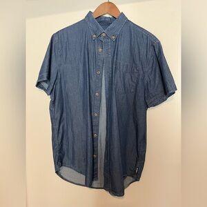 Prana Men's Blue Denim Shirt